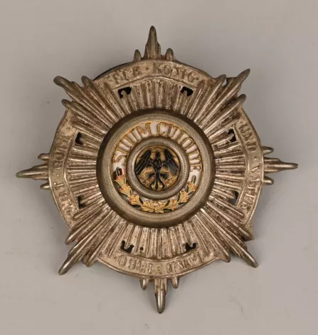 Prussian Garde Officers Shako for Jäger or MG Battalion Front Plate Visuel