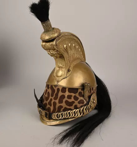 French Model 1858 Dragon Enlisted Helmet - Franco Prussian War Visuel