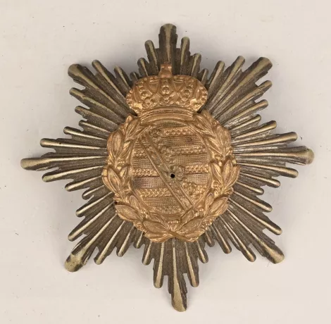 Saxon Silver Pickelhaube Frontplate for NCO Visuel