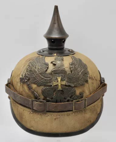 Prussian Ersatz &amp;quot;Cloth covered&amp;quot; Pickelhaube - circa 1914 Visuel