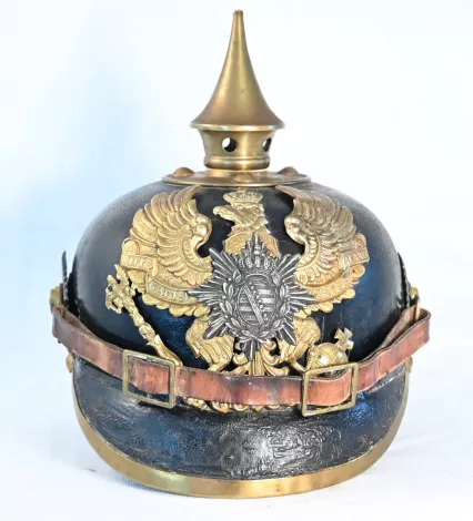 Saxon Thüringen Infantry Enlisted Pickelhaube Visuel